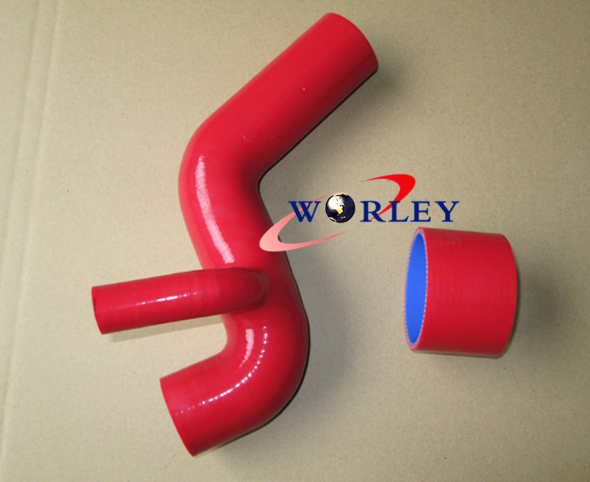 For SUBARU WRX GDA/GGA EJ20 00-05 01 02 03 04 SILICONE TURBO HOSE BLACK - Image 4