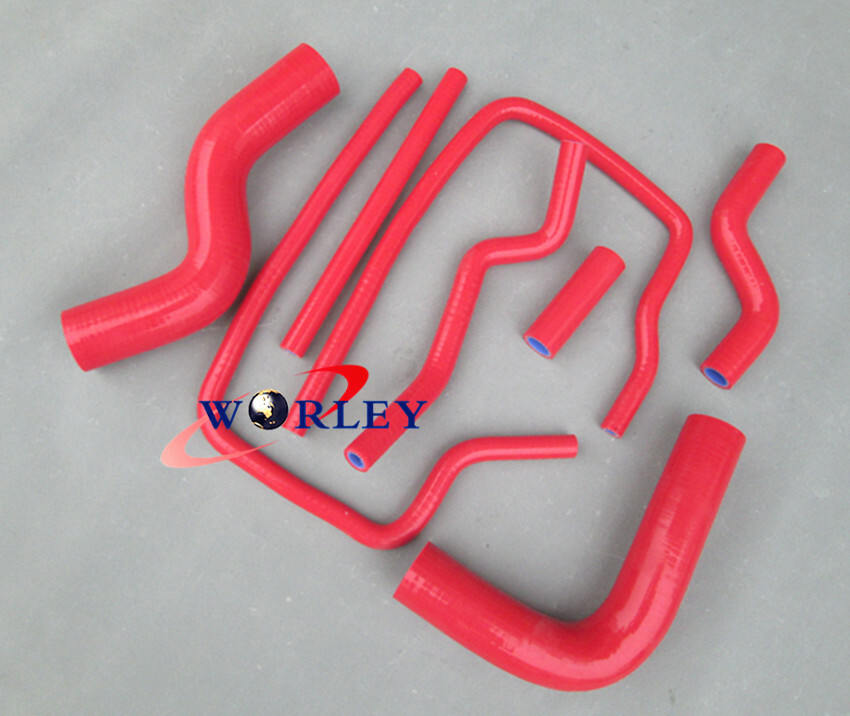 FOR Subaru Impreza WRX STI GC8 Silicone Radiator Hose Kit 96-00 97 98 99 RED