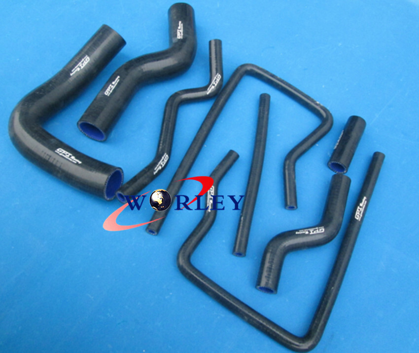 FOR Subaru Impreza WRX STI GC8 Silicone Radiator Hose Kit 96-00 97 98 99 RED - Image 3