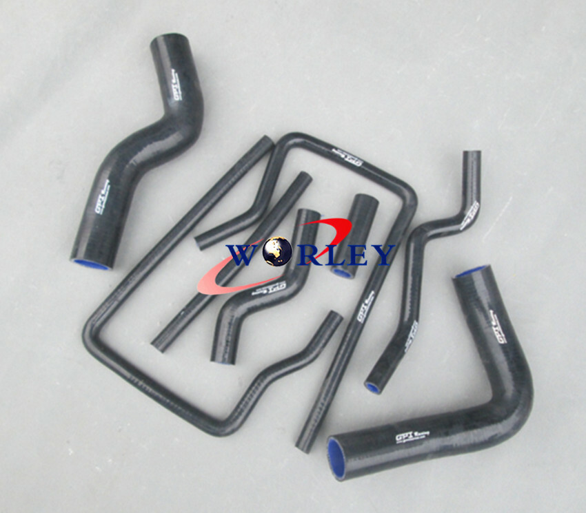 FOR Subaru Impreza WRX STI GC8 Silicone Radiator Hose Kit 96-00 97 98 99 RED - Image 4