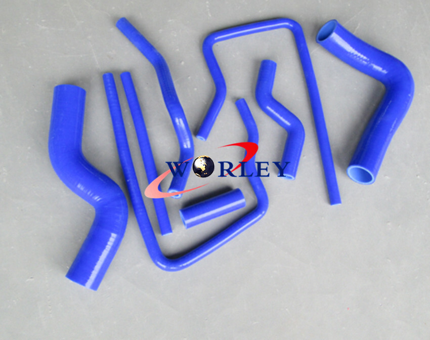 FOR Subaru Impreza WRX STI GC8 Silicone Radiator Hose Kit 96-00 97 98 99 RED - Image 5