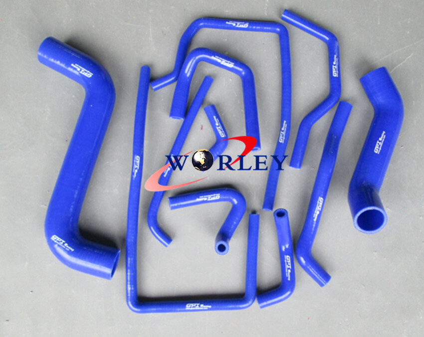 Alu Radiator + BLU HOSE FOR Subaru Impreza WRX STI GG GD GDA GDB 2002-2007 06 05 - Image 3