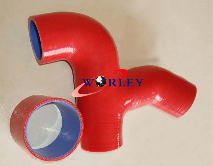 BLUE For Subaru WRX GC8 1992-1995 VER1-2 EJ20 Silicone Intercooler Hose PIPE - Image 3