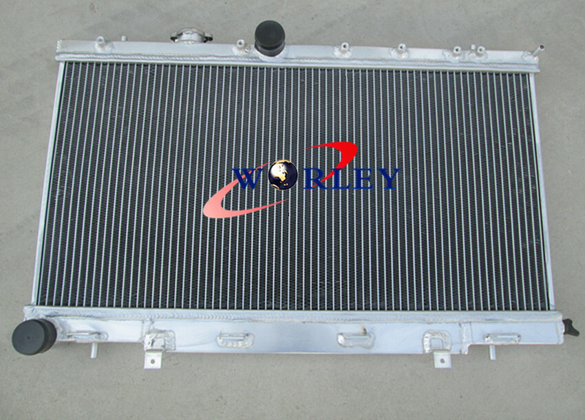 44 mm aluminum radiator + shroud + fans for Subaru WRX STI GD GDA GDB 2001-2007 - Image 5