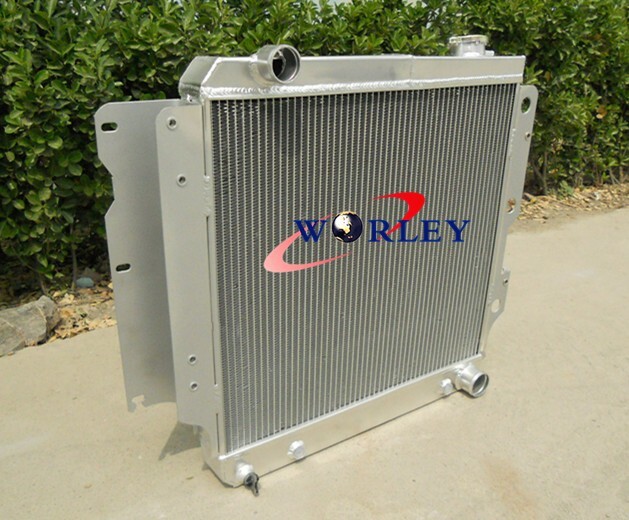 3 CORE RADIATOR FOR 87-06 JEEP WRANGLER TJ YJ CHEVY V8 CONVERSION AT/MT - Image 2