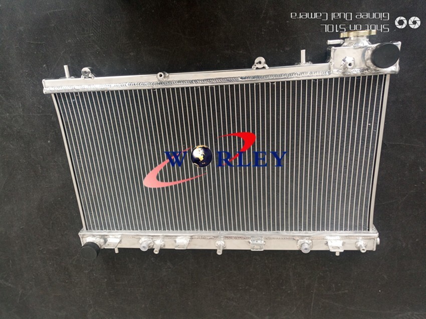 Radiator +2* fans for Subaru Forester SF Impreza Outback L S RS H4 2.5 2.2 99-02 - Image 2