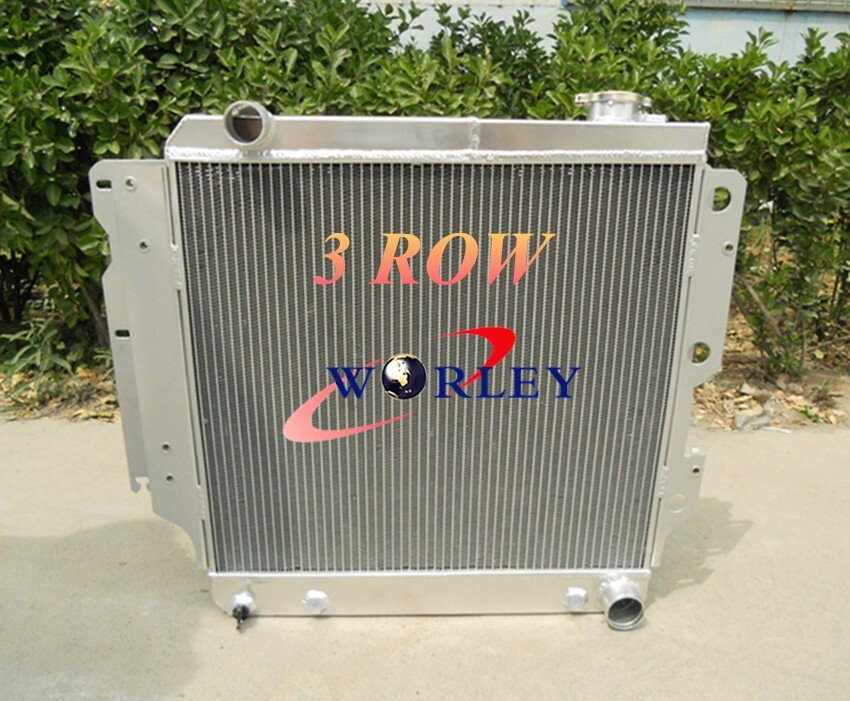 3 CORE RADIATOR FOR 87-06 JEEP WRANGLER TJ YJ CHEVY V8 CONVERSION AT/MT